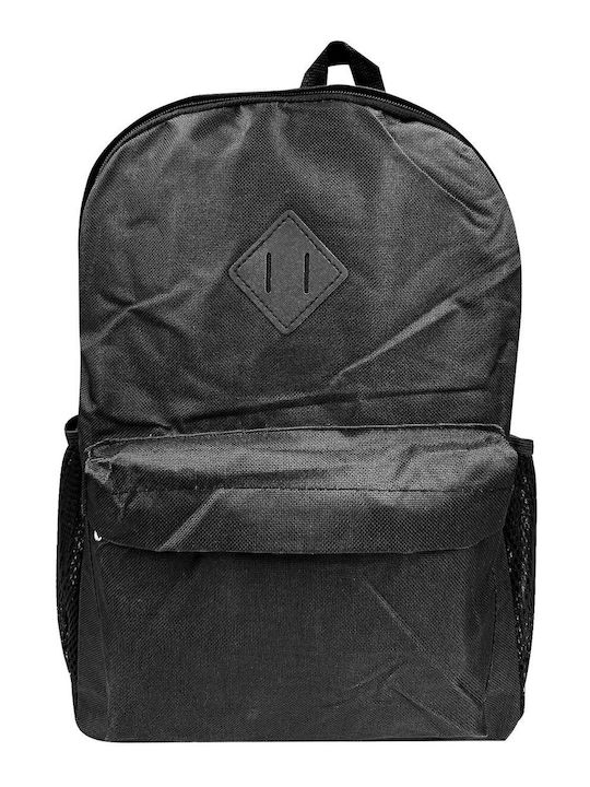 Justnote School Bag Backpack Junior High-High School Black with Water Bottle Holder