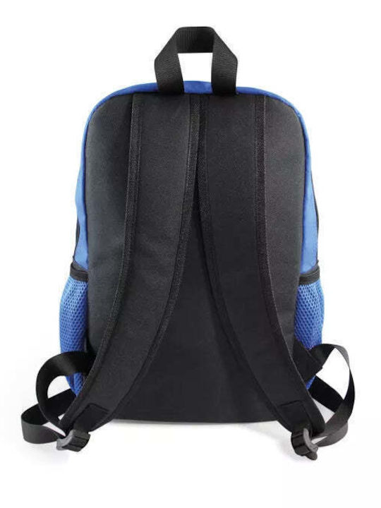 Vintage Lovers VW T1 Bus Blue School Bag Backpack Elementary, Elementary Blue with Water Bottle Holder 30Liters