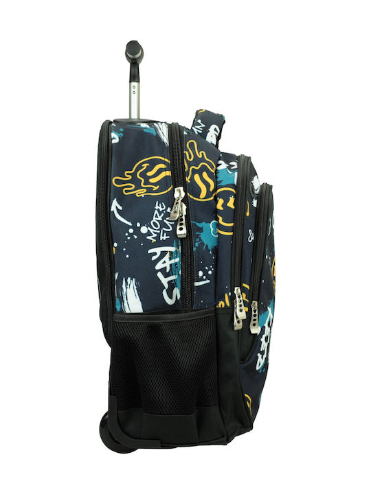 No Fear School Bag Trolley Elementary, Elementary Multicolour 30Liters