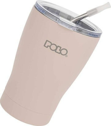 Polo Ποτήρι Θερμός Ανοξείδωτο BPA Free 350ml Πολύχρωμο με Καλαμάκι