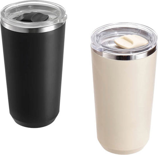 TnS Μπουκάλι Θερμός 420ml Μαύρος