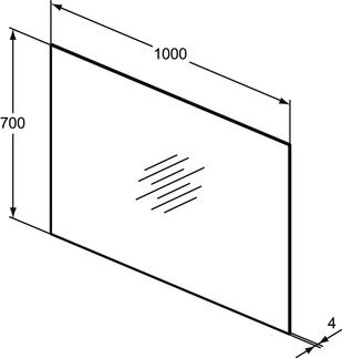 Ideal Standard T3369BH Καθρέπτης 100x70cm