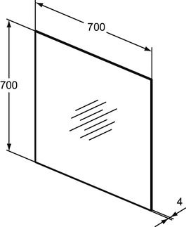 Ideal Standard T3367BH Καθρέπτης 70x70cm
