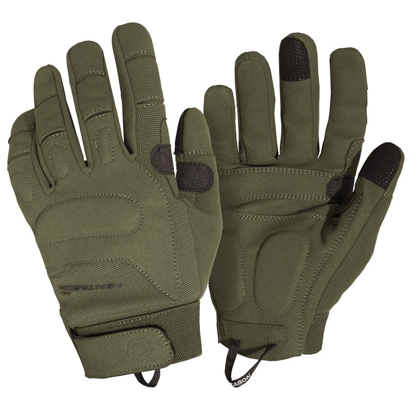 Gants Tactiques Pentagon Karia - Gris Loup (Wolf Grey) - Cuir Suédé - Neuf Avec étiquettes