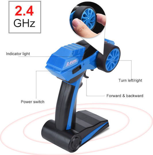 Mașină Teleghidate Likesmart Crawler Monster Control de la Distanță 4x4 Tracțiune Off-road Lungime 27 Cm Albastru