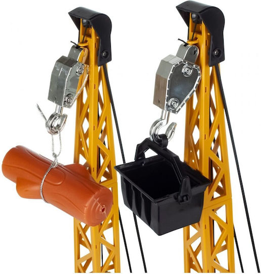 Jucărie Cu Teleghidare Excavator Cu Cărămidă "isp Likesmart Cărămidă" Lumină Led Sunete Baterie Reîncărcabilă Nimh 4.8v 300mah Șenile de Cauciuc Rotire la 360° Cablu de Încărcare Galben