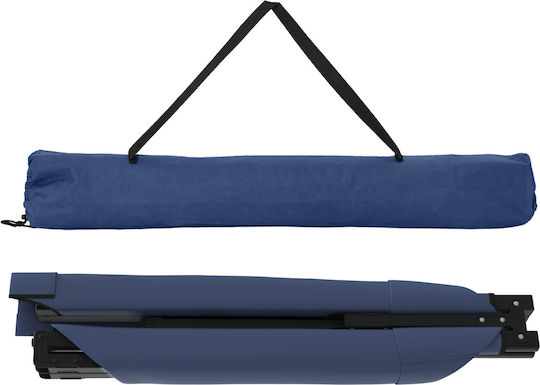 Folding Guest Bed Without Mattress Single Blue 210x80x46cm