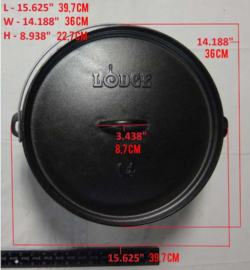 Lodge Κατσαρόλα για Camping 9500ml