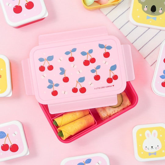 A Little Lovely Company Plastic Kids' Food Container Pink