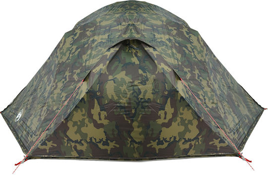 vidaXL Fishing Igloo Green Camping Tent for 7 People 514x465x187cm