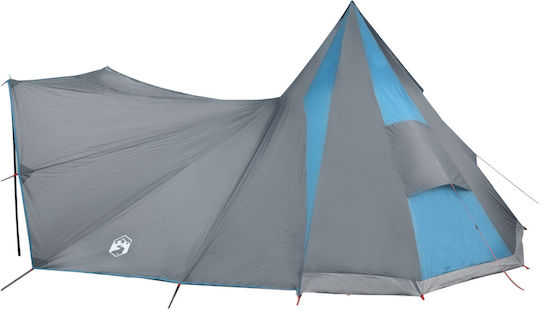 vidaXL Summer Camping Tent Teepee Blue for 12 People 510x690x330cm