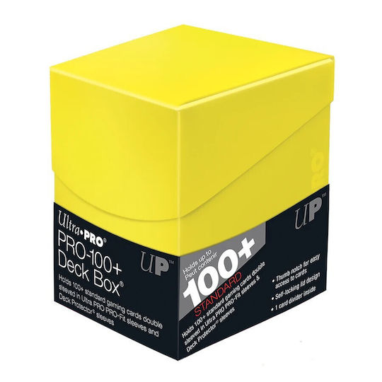 Ultra Pro Eclipse Yellow Deck Box Standard Size Yellow