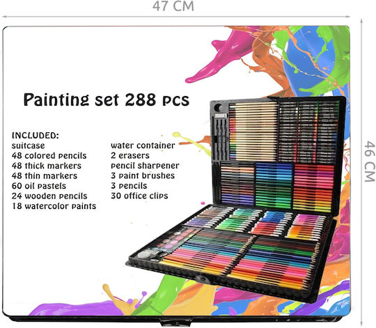 Painting Set de Colorat Lemn 288buc