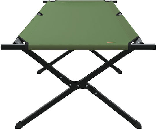 vidaXL Шезлонг за плаж Жълт Сгъваем Метален 80x210x46см