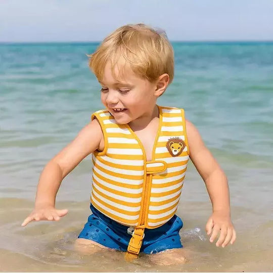 Swim Essentials Swimming Life Jacket with Safety Strap for Kids 3-6 Years Lion