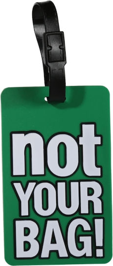Out of the Blue Fancy Collection Luggage Label Green Not Your Bag