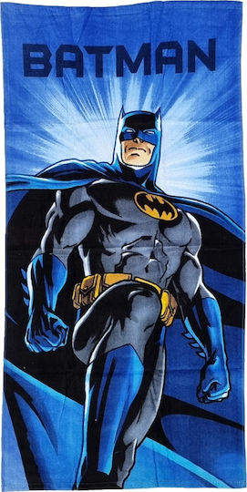 Stamion Batman Παιδική Πετσέτα Θαλάσσης Μπλε Batman 140x70εκ.