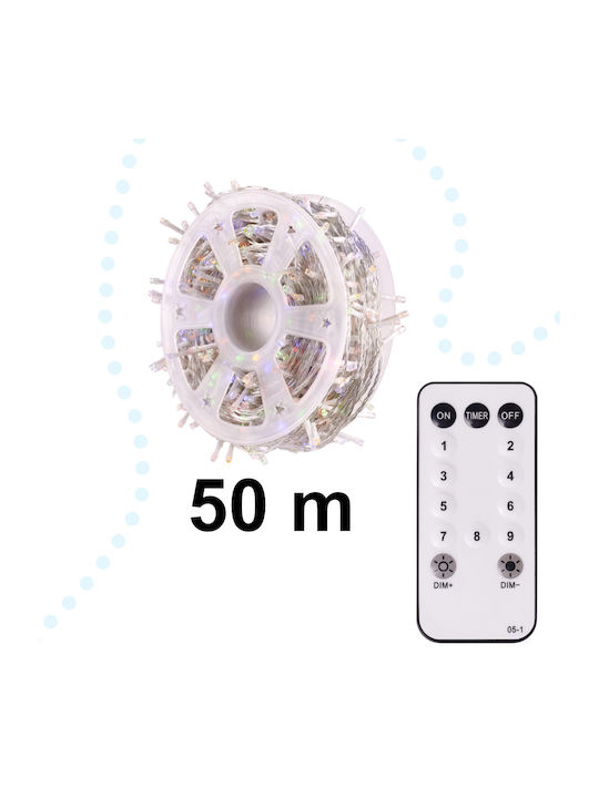 500 Lights LED 50m. Warm White in String 1pcs