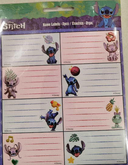 Gim Notebook Labels Stitch 2pcs