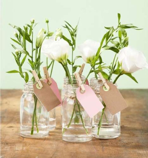 Set de 100 Cârlige de Rufe din Lemn Likesmart 6289 Mini Decorațiuni din lemn Ideale pentru Scrapbooking Maro