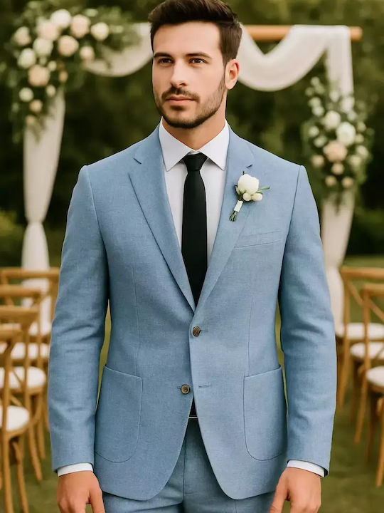 Vară Sacou bărbați Light Blue