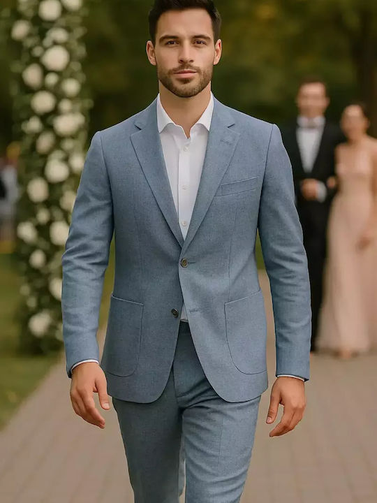 Vară Sacou bărbați Light Blue