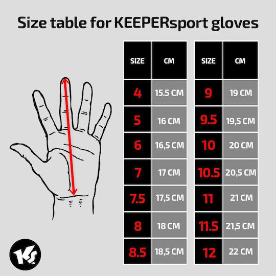 KEEPERsport Varan7 Premier NC Γάντια Τερματοφύλακα Ενηλίκων Πορτοκαλί