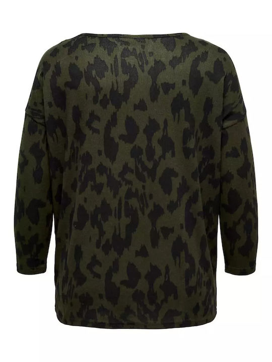 Women's Blouse with 3/4 Sleeve Green