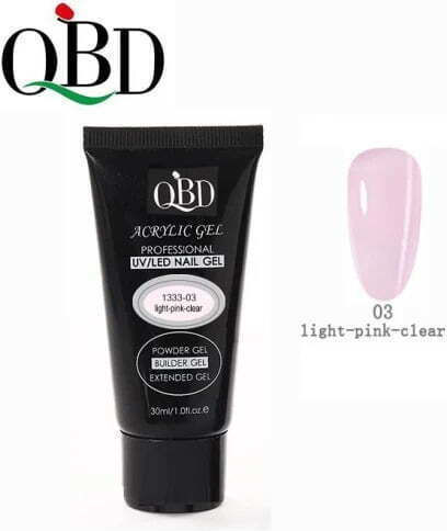 QBD Acrygel Νυχιών Clear Light Pink 30ml