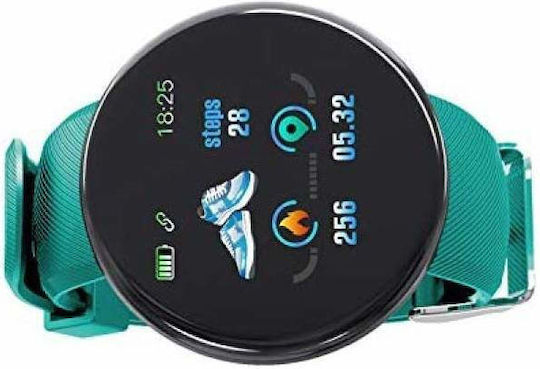 Smartwatch με Παλμογράφο (Πράσινο)