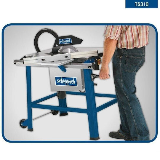 Scheppach Ts310 Дърводелски трион с мощност 2800W и Диаметър на диска за рязане 315мм