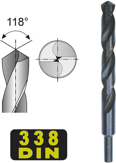 Ptg Drill HSS with Cylindrical Shank for Metal 13mm / 30mm / 21x30mm