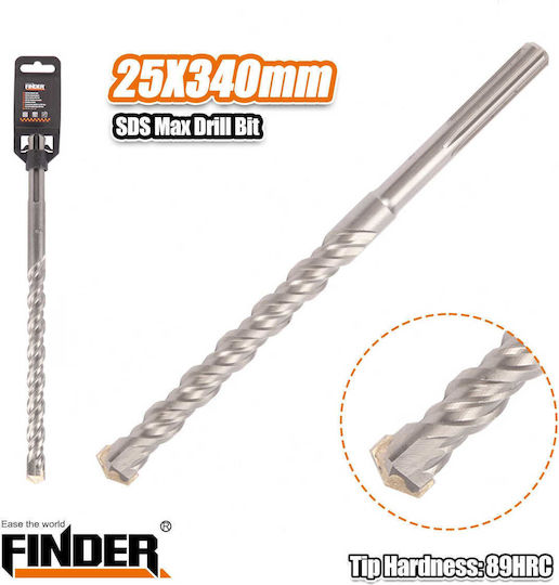 Finder Свредло със SDS Plus Опашка за Строителни материали 25x340mm