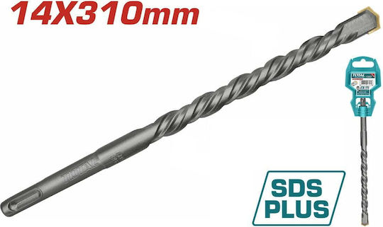 Total Four-Cut Diamond Drill with SDS Plus Shank for Masonry και Metal 14x310mm