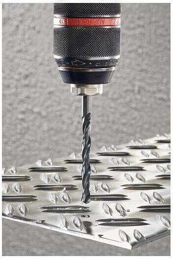 Wolfcraft Satz 6 Bohrer HSS mit Zylindrischem Schaft für Metall