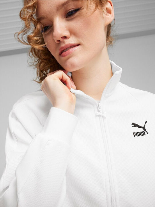 T7 Γυναικείο Αθλητικό Μπουφάν Puma White