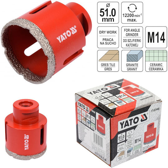Yato Diamond Broach Cutter for Tile