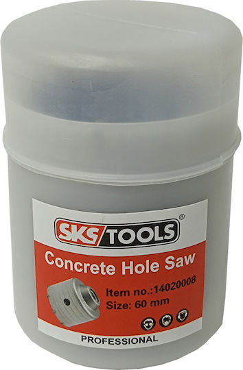 SKS Tools Διαμαντοκορώνα με Διάμετρο 60mm για Μπετό