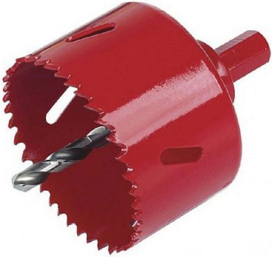 Wolfcraft Lochsäge HSS Trockenschnitt mit Durchmesser 45mm für Holz, Metall und Kunststoff
