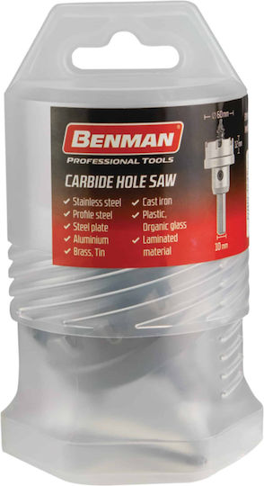 Benman Lochsäge Karbid mit Durchmesser 20mm für Metall und Kunststoff