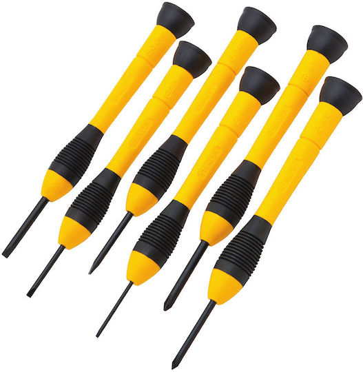 Stanley Σετ 6 Κατσαβίδια Ακριβείας με 6 Εναλλασσόμενες Μύτες