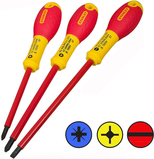 Stanley Fatmax Electrician 1000V Long Screwdriver Straight Size 4x100mm