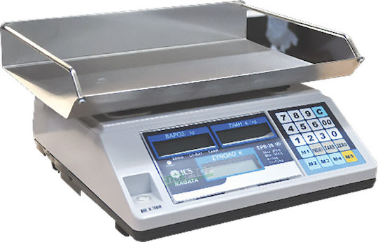 ICS Nagata Elektronisch Einzelhandelswaage mit einer Wiegekapazität von 30kg und einer Unterteilung von 10gr
