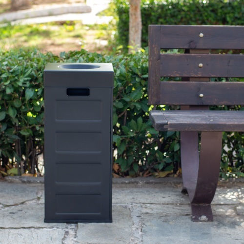 Viomes Cubo Recycling Recycling Plastic Waste Bin 70lt Black
