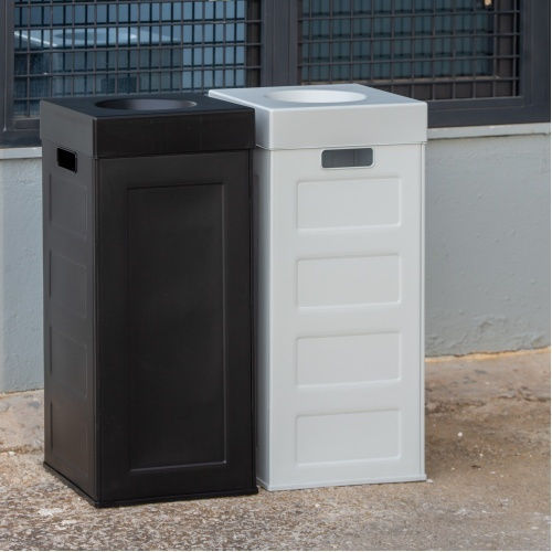 Viomes Cubo Recycling Recycling Plastic Waste Bin 70lt Black