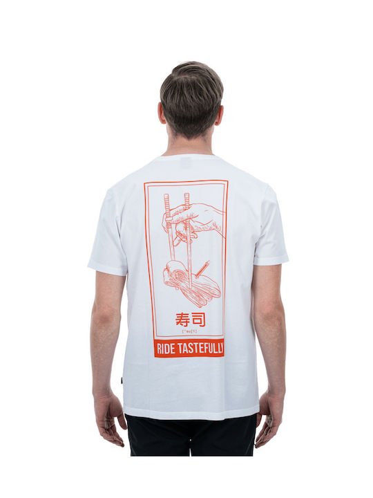 CUBE Tricou De Ciclism Pentru Bărbați Cu Mâneci Scurte Alb