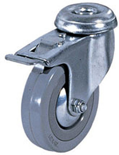 Ruotec 502.000.006.100 Ρόδα Περιστρεφόμενη με Φρένο 100x26mm