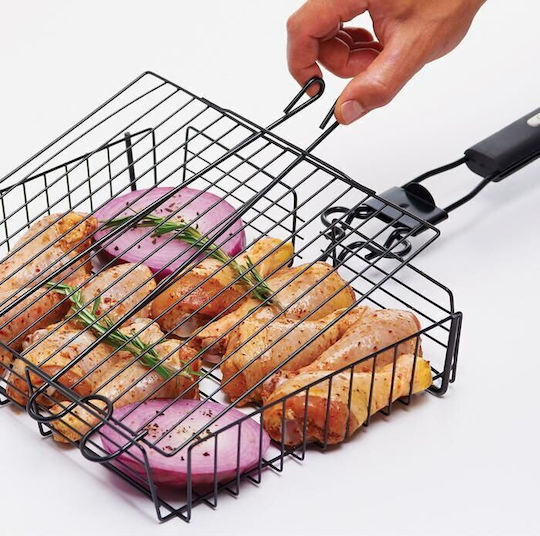 GrillPro 24876 Coș De Copt Pentru Grătar Din Oțel Inoxidabil