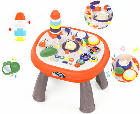 Activity Table with Music, Light, and Sounds for 18++ Months Gray