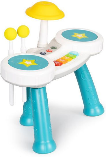 Instrument Muzical LikeSmart Drum Kit Cu Muzică Și Sunete Pentru 18+ Luni Roșu